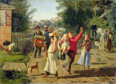 Petrushka está llegando, 1888 de Aleksei Ivanovich Korzukhin